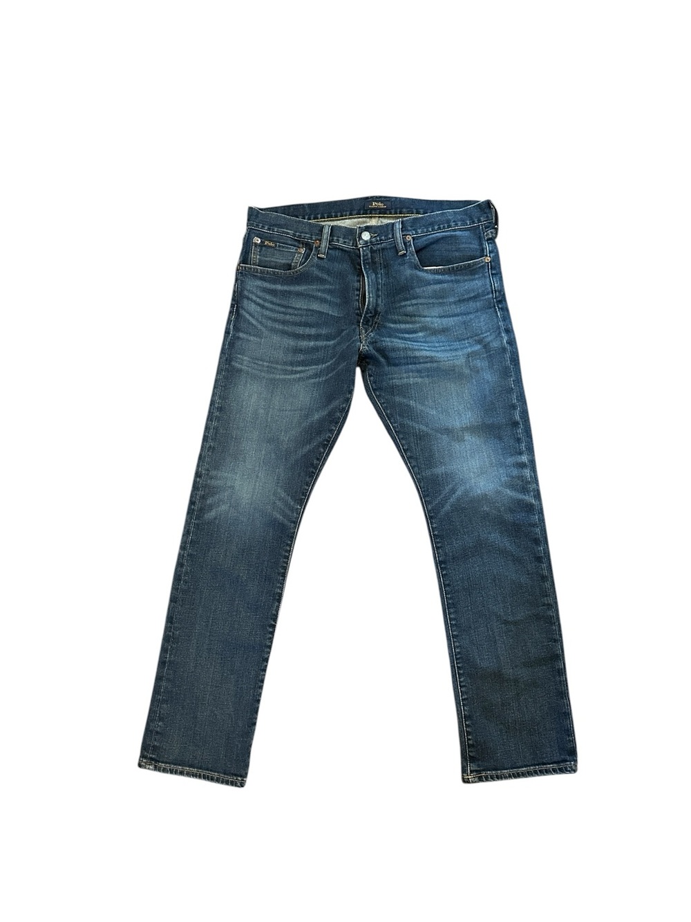 Polo Ralph Lauren Jeans Mens 34x30 Blue Varick Slim Straight Stretch Denim
